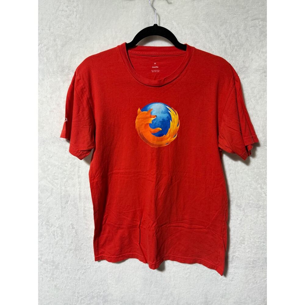 Mozilla Firefox Orange Promo T-Shirt Size M